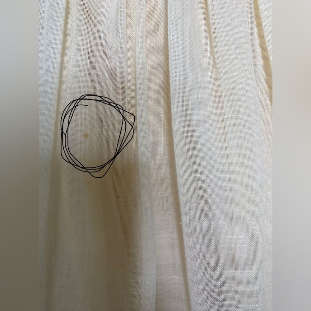 Candi Jones Prairie Pinafore Cotton Crochet Lace Ruffled  Sleeveless Maxi dress - Picture 12 of 15